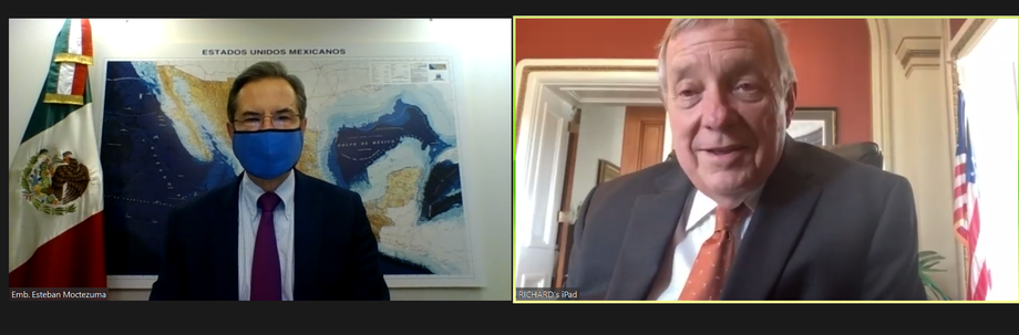 Durbin Meets With Mexican Ambassador Esteban Moctezuma